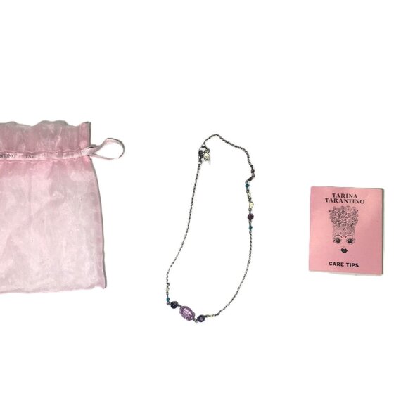 🛑 TARINA TARANTINO Designer ➕🆒 NECKLACE Beaded Tourmaline Vintage 💸BUYNOW‼️ - Picture 13 of 16